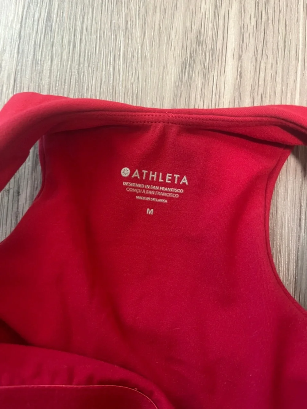 Women’s Athleta Conscious Crop High-Neck Crop Tank Top - Navy, Red, Mint - Picture 7 of 10